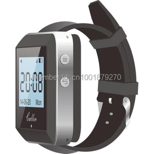 999-channel wireless watch calling receiver, wireless calling system ,wireless waiter/nurse/client call,watch call