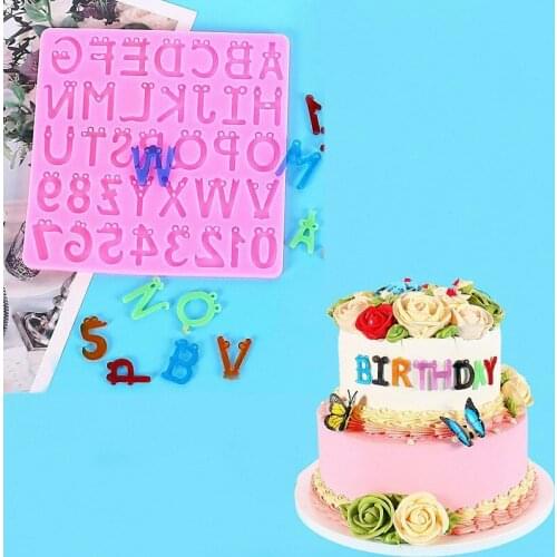 Alphabet Cutters Letter Fondant Chocolate Mould Kitchen Baking Mold Tools Cookie Cake Decorating Press Embosser Cutter 2021 New