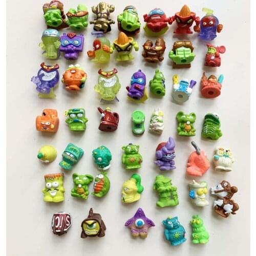 20/30pcs Rubber Super Zings Zomlings Trash Action Figures for Kid Kazoom SuperZings Garbage Doll Model for Children Playing Gift