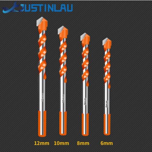 JUSTINLAU Electric Tools Diamond Drill Bit Hammer Concrete Ceramic Tile Metal Drill Bits Round Shank DIY Wall Hole Saw Drilling