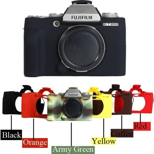Fuji XT200 Silicone Cover Armor Skin Case Camera Body Cover Protector Video Bag For Fujifilm X-T200
