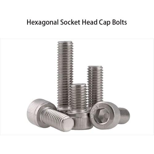 Hexagonal Socket Head Cap Screw Bolts DIN912 304 Stainless Steel Cheese Head Inner Hex Screw Bolt M1.4-M3 20PCS