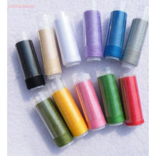 Sewing Thread Coil 11 Color 110m Polyester Thread for Hand and Machine Sewing