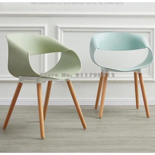 Creative chair backrest makeup chair plastic nordic dining chair modern minimalist lazy net red home restaurant ins style