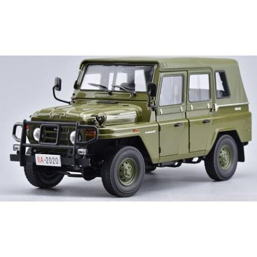 Diecast 1:18 Scale Classic Model BJ2020 Off-road Vehicle Simulation Alloy Car Model Collectible Decoration Gift Hot Toys