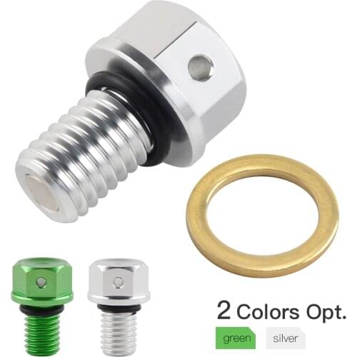 M10xP1.5 Magnetic Oil Drain Plug Bolt For Kawasaki KX 60 65 80 100 125 250 KX250F KX450F KLX250 300 KDX200 220 175