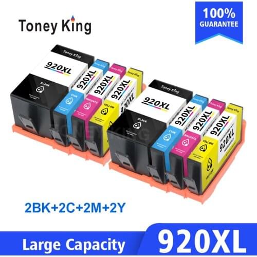 2 Set Ink Cartridge Compatible For HP 920 XL Officejet 6000 6500 Wireless 6500A 7000 7500 7500A Printer For HP920 With Chip