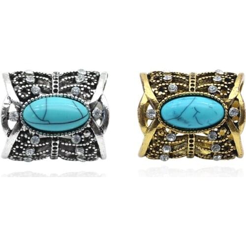 Newest Fashion Bohemia Vintage Moon Stone Rhinestones Brooch Hollow Scarf Clips Lapel Pins Scarf Buckle Jewelry For Women Gift