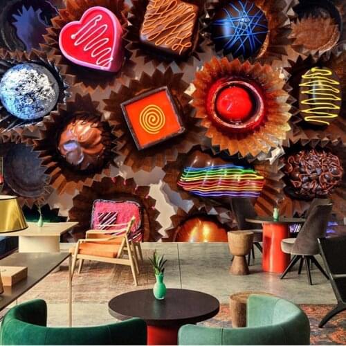Papel de parede,Sweets Candy Chocolate Food wallpaper,coffee shop dining room living room sofa TV wall kitchen wallpaper mural