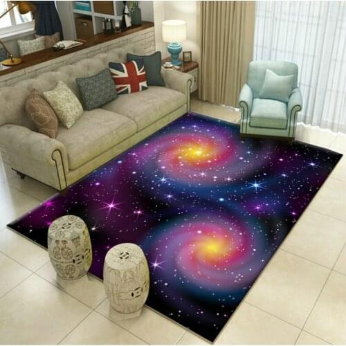 Modern Simple 3D Dream Aesthetic Star Art Carpet Living Room Tea Table Bedside of Bedroom Rug Moon Tatepes kids room customized