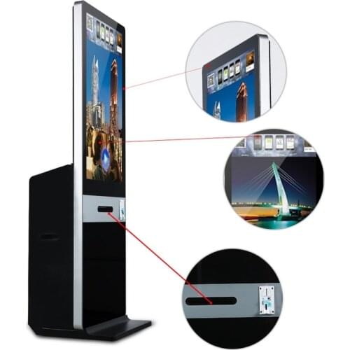 42 inch LCD tft hd Payment Photo taken totem booth kiosk terminal with printer