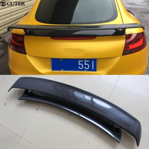 TT TTS Car body kit Carbon Fiber Rear Trunk Spoiler Lip Wing For Audi TT TTS 08-14