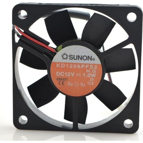FOR Establish 6CM 6010 12V 1.0W KD1206PFS2 Ultra-quiet Charger Power Cooling Fan
