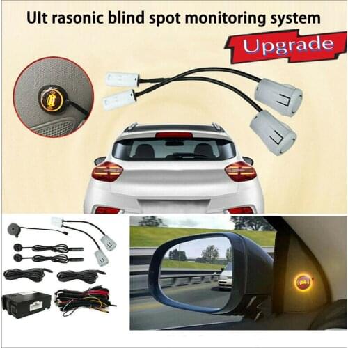2021 New Car Blind Spot Monitoring System Ultrasonic Sensor Blind Spot Mirror Radar Detection Distance Assist Lane Changing
