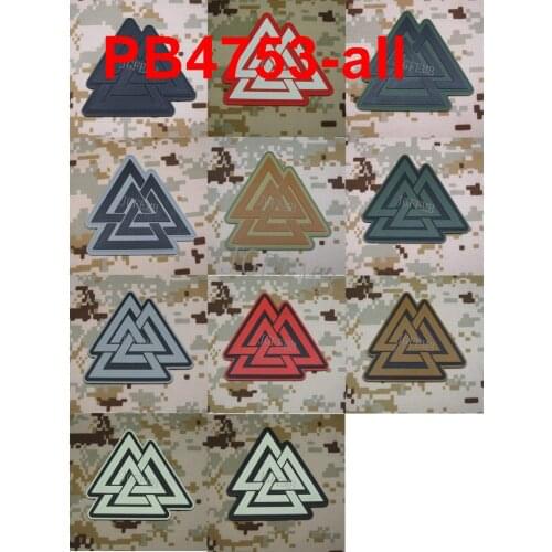 Valknut Odin Viking Valknut Symbol Viking Norse Rune Valknut Symbol Patch 3D PVC Patch Tactical