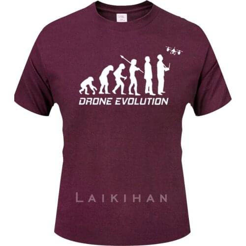 Drone 2020 Vintage Unisex Men Short Sleeve T-Shirt Drone Evolution Cotton Gift Women Top Tee Sweatshirts