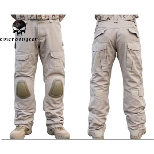 EMERSON Gen2 Combat Pants Airsoft Military bdu Trousers with Knee Pad Tan EM2746