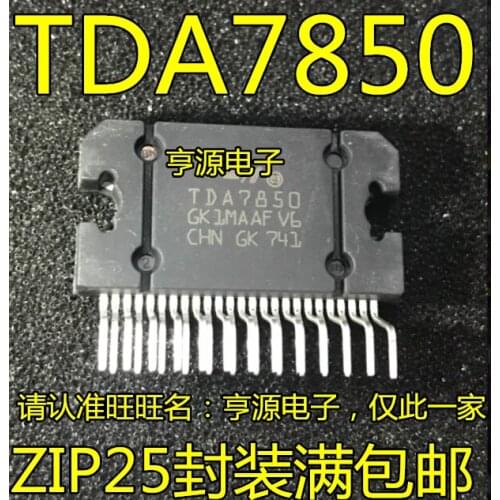 10 pçs/lote Tda7850 high power automobile power amplifier zip25 imported brand new, original maintenance, just replace it