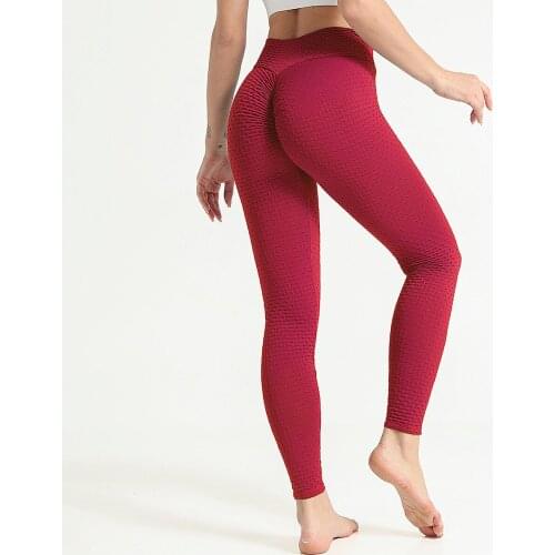 Jacquard Tights Yoga Pants Women Seamless High Waist Leggings Breathable Gym Fitness Pants Girls Yoga Pants Sports Tights