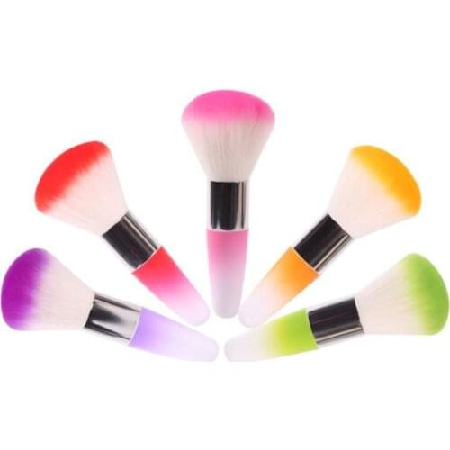 1Pc Soft Nail Art Dust Remover Powder Brush Cleaner For Acrylic And Makeup Powder Blush Brushes Manicure Dust Clean Tool
