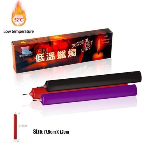 3pcs/set Low Temperature Candle Bdsm Drip Candles SM Bed Restraints for Couple Sex Wax Erotic Adult Game Toy