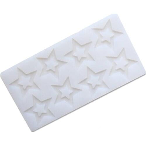 3D Pentagram Shape Silicone Mold Cake Decorating Tools Hot Cupcake Silicone Mold Chocolate Mould Decor Muffin Pan Baking Stencil