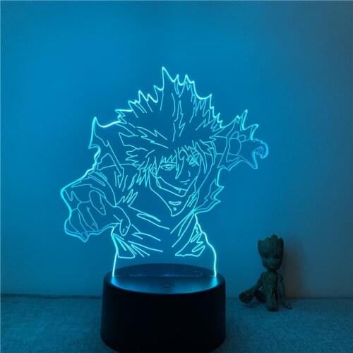 3D Nightlight Anime Killua Thunder Flashing Hunter X Hunter Figure 7 Colors Touch Optical Illusion Table Lamp Gift Room Decor L