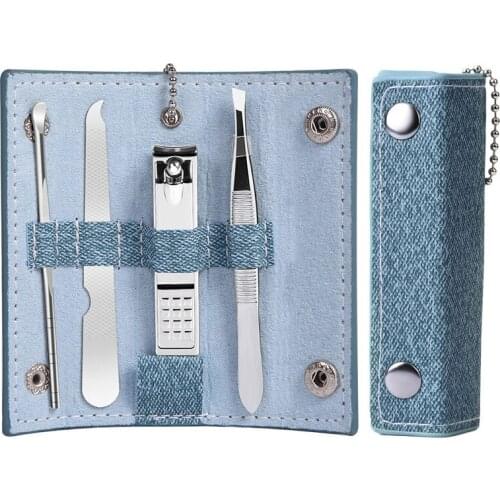 4pcs/set Stainless Steel Nail Clippers Set High Quality Beauty Manicure Set Nail Clippers Gift Portable Nail Care Tool Kit
