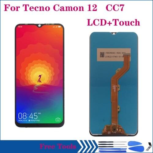 6.52" For Tecno Camon 12 CC7 LCD Display Touch Screen Digitizer Assembly For Tecno Camon12 KC8 Screen Mobile phone Repair kit