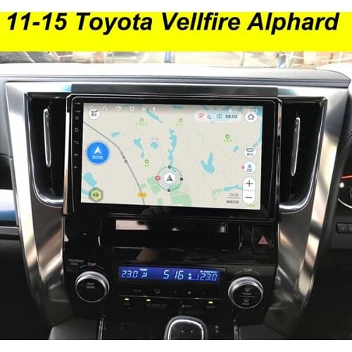 64GB Android 10.0 Car Multimedia GPS For Toyota Vellfire Alphard Recorder 2011-2015 Autoradio Navigation Stereo Head Unit Radio