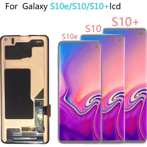 Black 6.1'' AMOLED LCD for SAMSUNG S10 LCD G9730 Display SM-G973 Touch Screen Digitizer For SAMSUNG Galaxy S10 Plus LCD G975