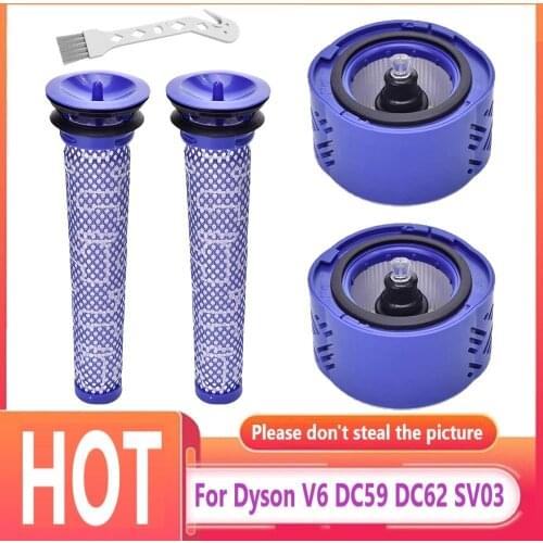 For Dyson V6 DC59 DC62 SV03 Pre Post-Motor HEPA Filter Kit Vacuum Cleaner Parts Fit Part