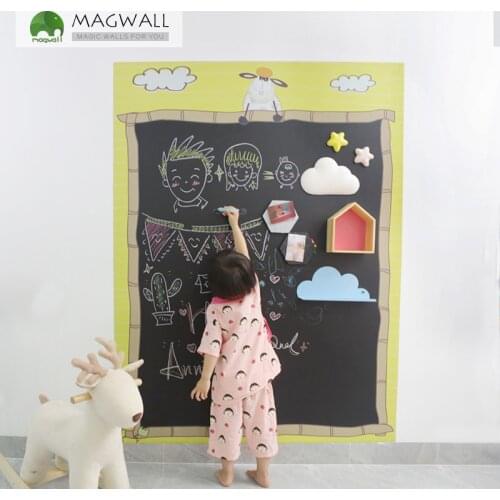 Cartoon animal writing board magnetic chalkboard Cartoon Series dust free children education writing drawing board