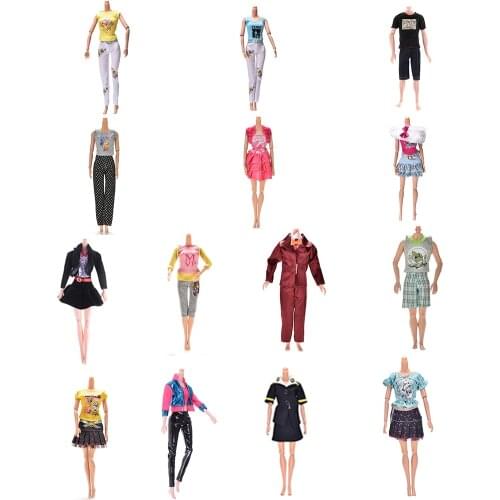 Elegant Handmade Party Dress For Barbie Doll Floral Doll Dress Clothes Clothing Or Crystal Shoes Dolls Accessories Multi Styles