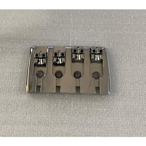 Professional Discount Tailpiece/Bridge for 4 Strings Electric Bass Guitar Chrome Color Music Accessories #L044