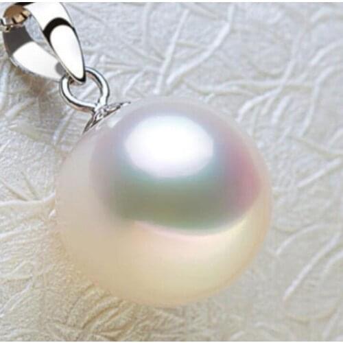 Hot 16mm Beautiful White shell Pearl Pendant Necklace 17"