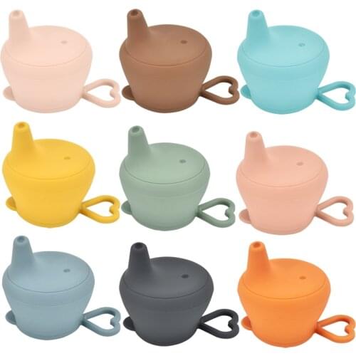 Food Grade Silicone Baby Feeding Cups Lid Useful for Baby Drinkware Sippy Cups Toddlers Kids With Silicone Sippy Cup BPA FREE