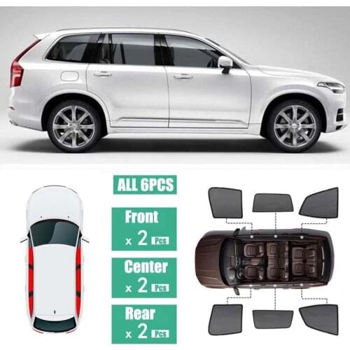 Side Windows Magnetic Sun Shade UV Protection Ray Blocking Mesh Visor Fit For Volvo XC90 2015-2018