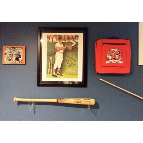 Wall Mount Horizontal Baseball Bat / Wall Mount Acrylic Holder / Bat Brackets