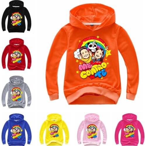 Baby Boy Clothes Kids Hoodies Me Contro Te Fashion Toddler Sweatshirt Cotton Baby Boy Outfit Roupas Hoodies for Girls Teens