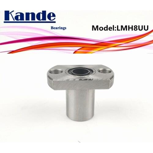 Kande Bearings LMH8UU LMH8 2pcs/lot LMH8UU Oval Flange Linear Ball Bearing dr:8mm LMH8 UU