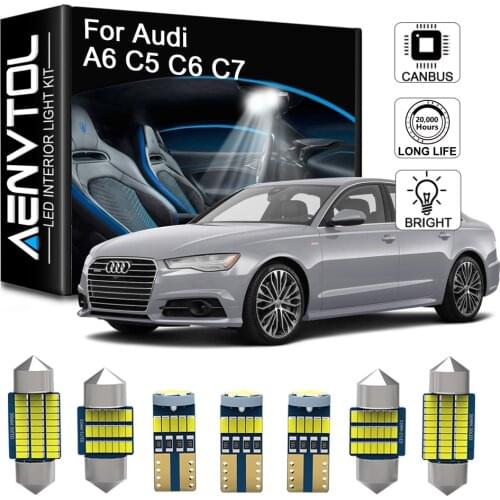 Seker Canbus LED Interior Light For Audi A6 S6 RS6 C5 C6 C7 4B 4F 4G Quattro Sedan Avant Vehicle Accessories Dome Map Trunk Bulb