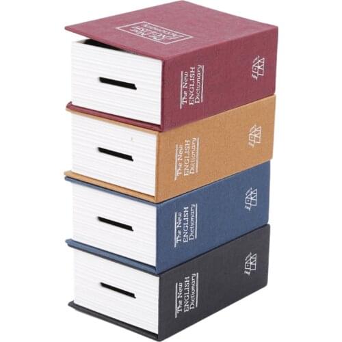 Dictionary Mini Safe Box Book Money Hidden Secret Security Safe Lock Cash Money Coin Storage Jewellery Key Locker