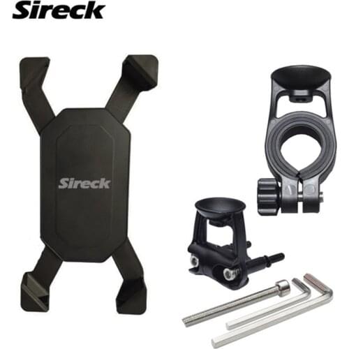 Sireck Bicycle Front Frame Bag Touchscreen Cycling Cellphone Handlebar Clip Stand Mount Basket 3.5-7" Phone Holder Bike Bag