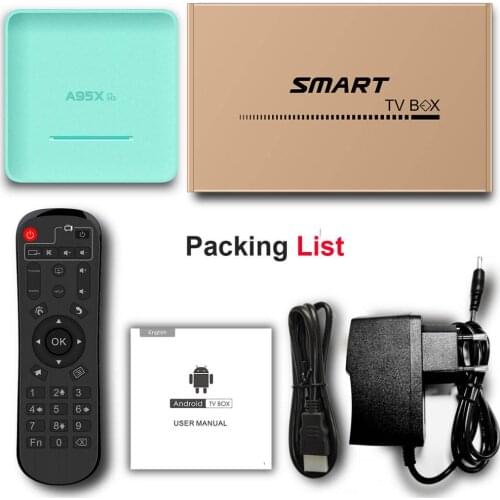 5pcs A95X R5 smart Android 10 TV Box Rockchip RK3318 4K 1080P HD Media Player