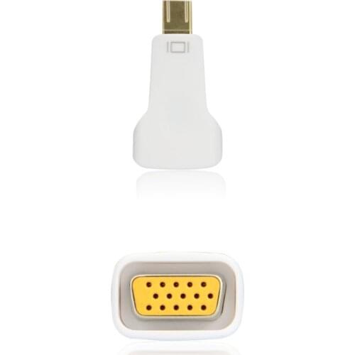 Thunderbolt Mini Male to Female Display Input, VGA Adapter, Converter Head Great Performance