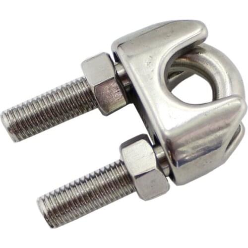 5 pcs per lot Wire Rope Clip 316 Stainless Steel Wire Rope Grip Cable Clamps 10mm