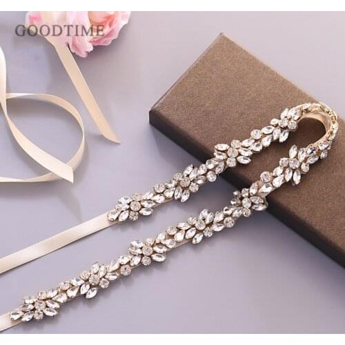 Rhinestones Bridal Wedding Dress Belt Sliver Crystal Sash Diamond Bridal Belt For Women Party Evening Dress Wedding Accessoriess