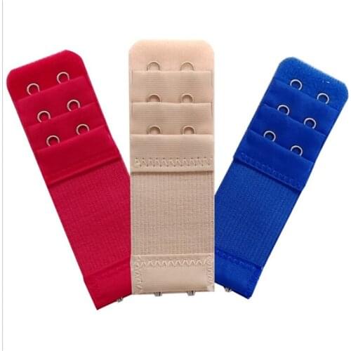Hot Bra Extenders Strap 3 Rows 2 Hooks Women Adjustable Intimates Lengthened Bra Hook Buckle Bra Extension Belt