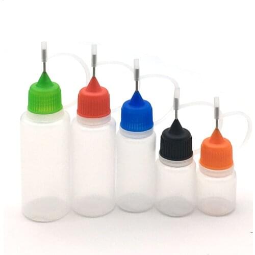 1pcs 3ml-120ml Needle Tip LDPE Empty Squeeze Juice Dropper Plastic Bottle Filling Eye Liquid Bottle